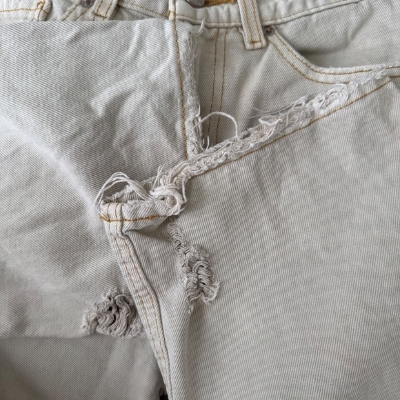 URBAN OUTFITTERS BDG High Waisted Cowboy Jeans in Cream - Picture 9 of 10